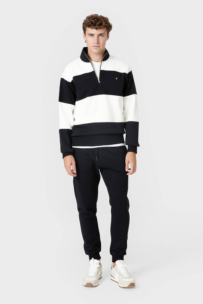 SUDADERA RAYAS MARINA