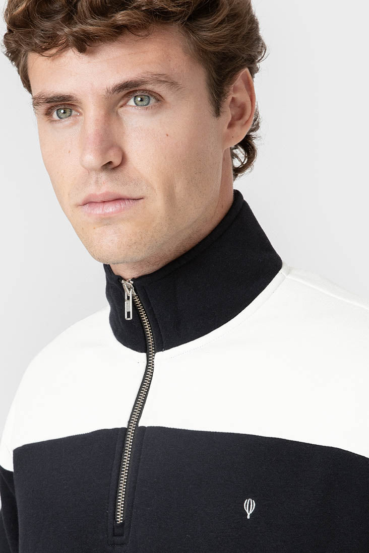 SUDADERA RAYAS MARINA