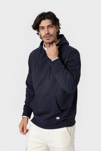 SUDADERA CANGURO CON CAPUCHA AZUL