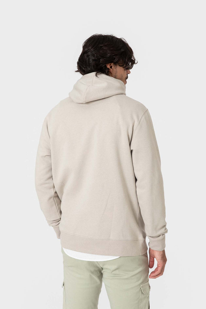 SUDADERA CANGURO CON CAPUCHA BEIGE