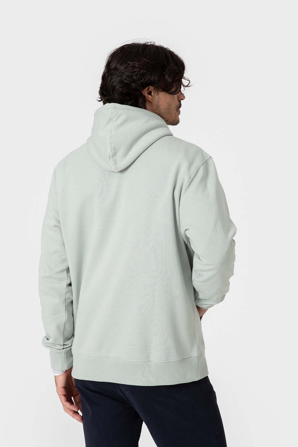 SUDADERA CANGURO CON CAPUCHA VERDE