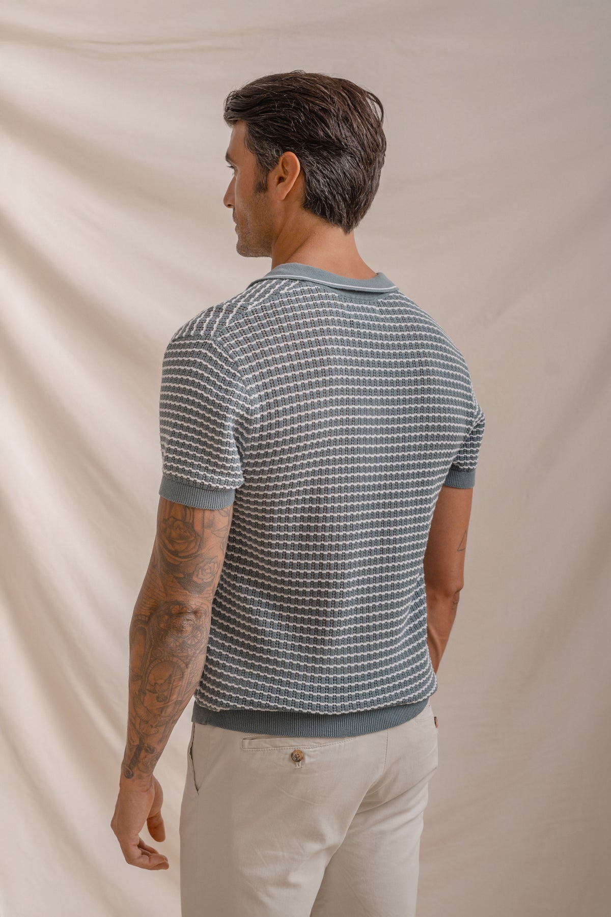 POLO MALHA ESTRUTURA VERDE