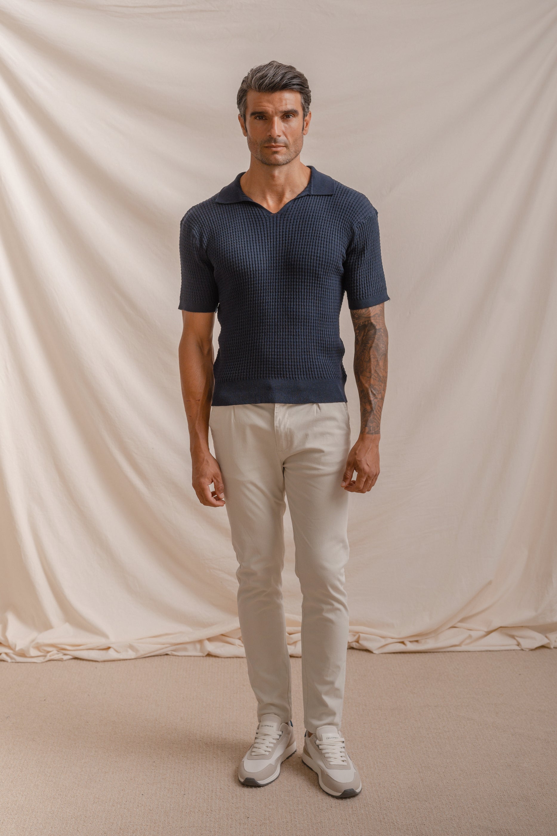 POLO TRICOT CUADRILLE MARINO