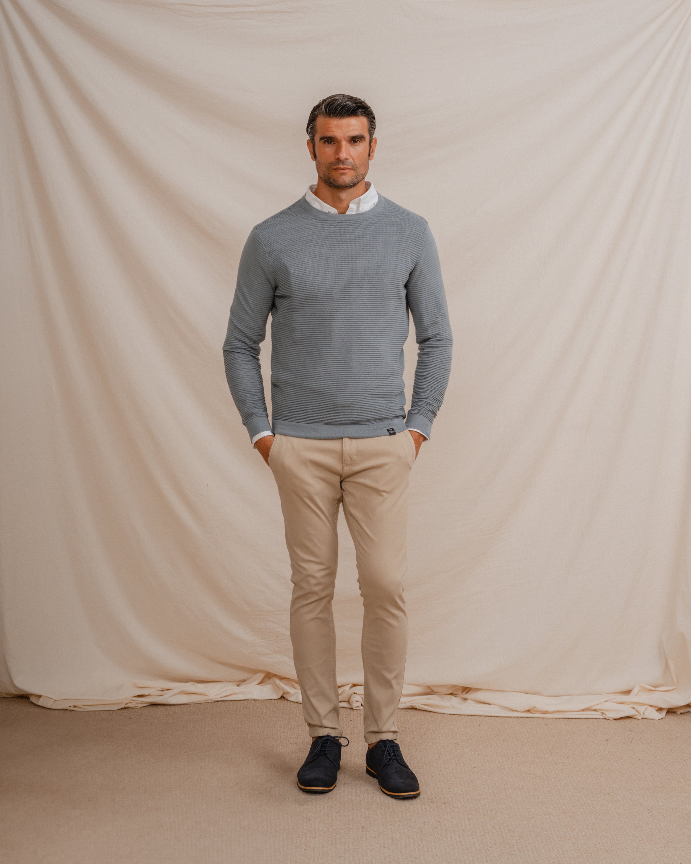 JERSEY BÁSICO OTTOMAN CELESTE