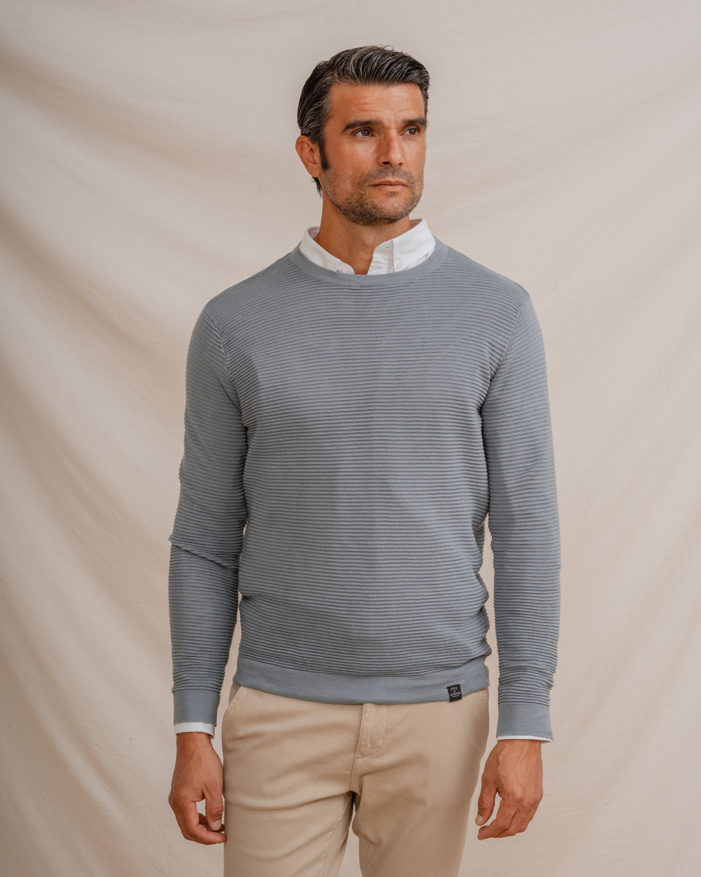 JERSEY BÁSICO OTTOMAN CELESTE