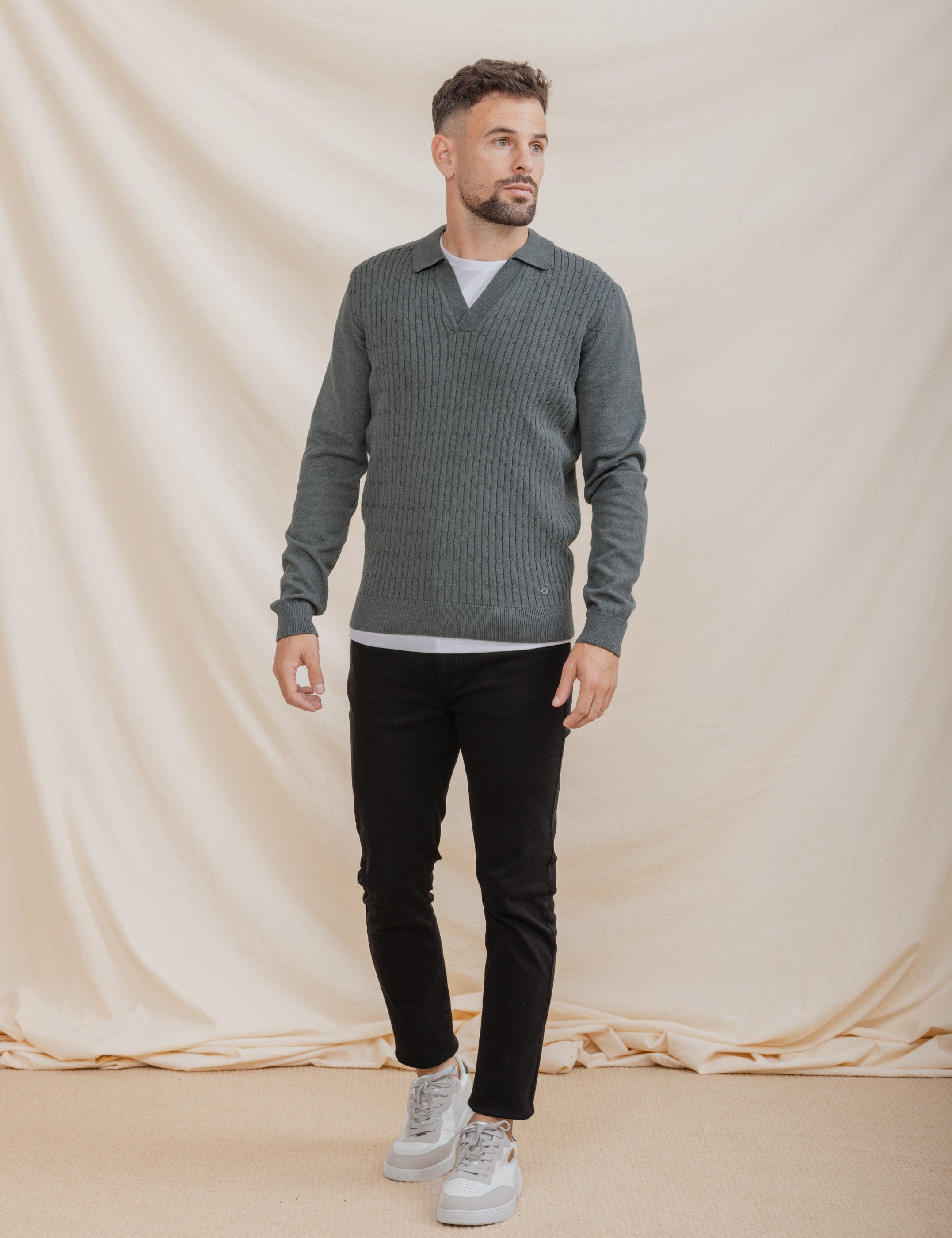 JERSEY POLO NUDOS VERDE