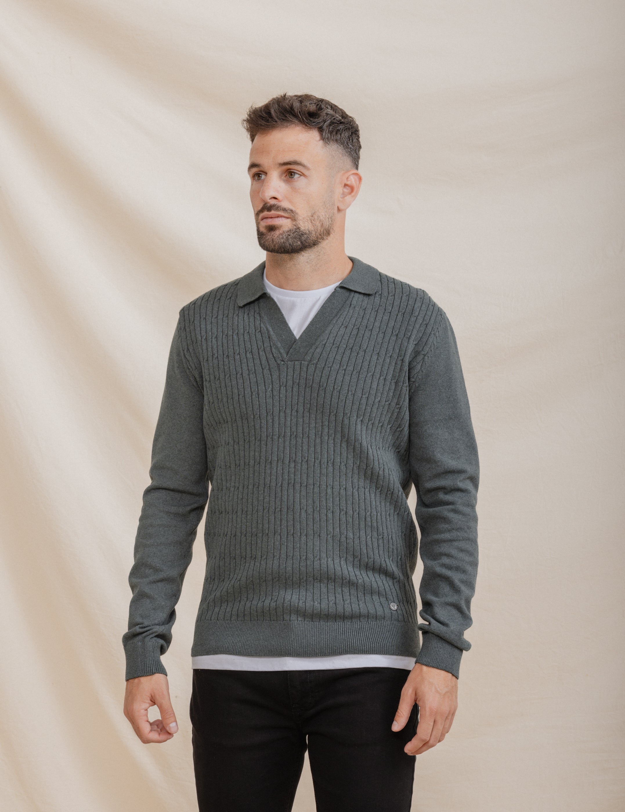 JERSEY POLO NUDOS VERDE