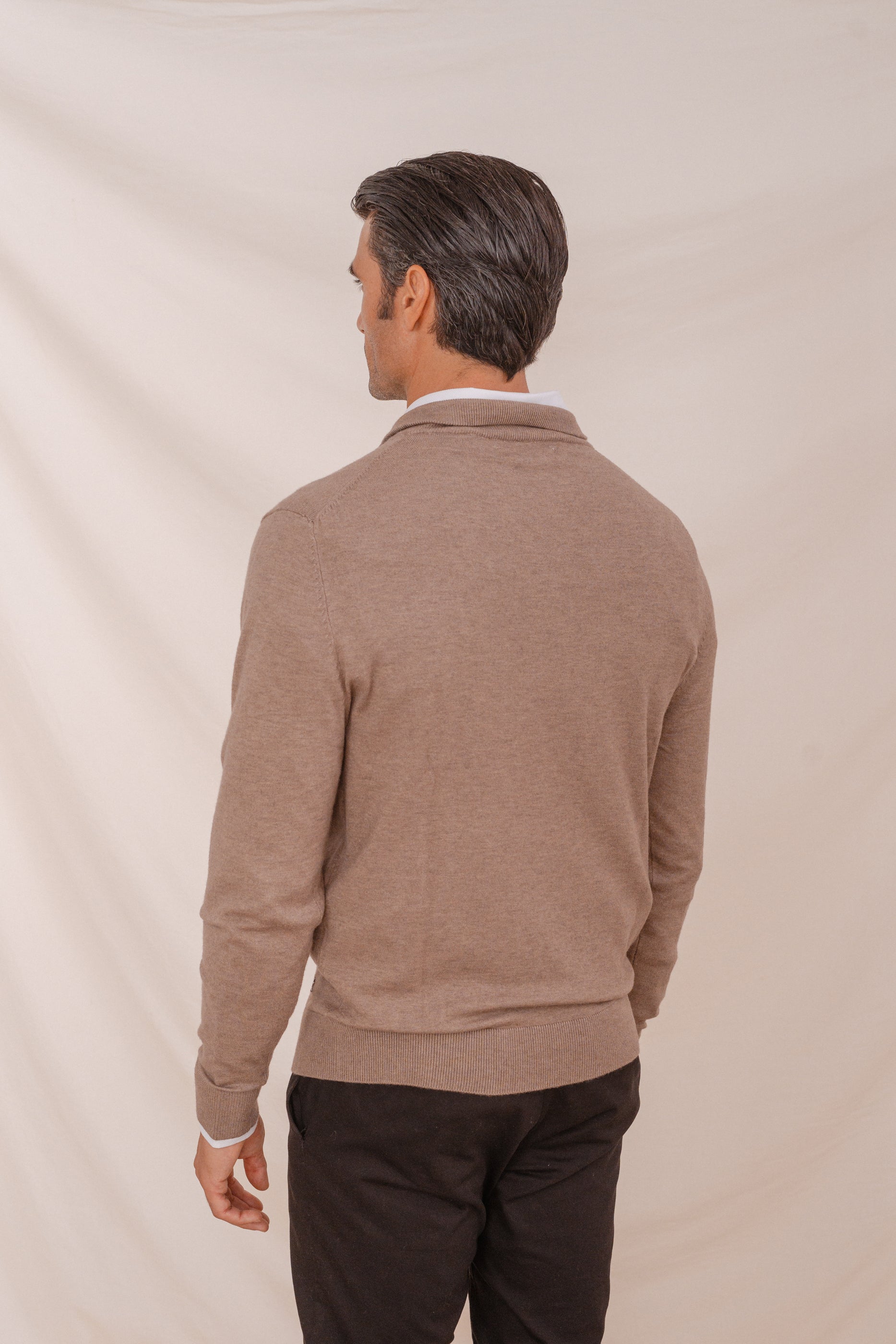 JERSEY CUELLO POLO VIVOS BEIGE