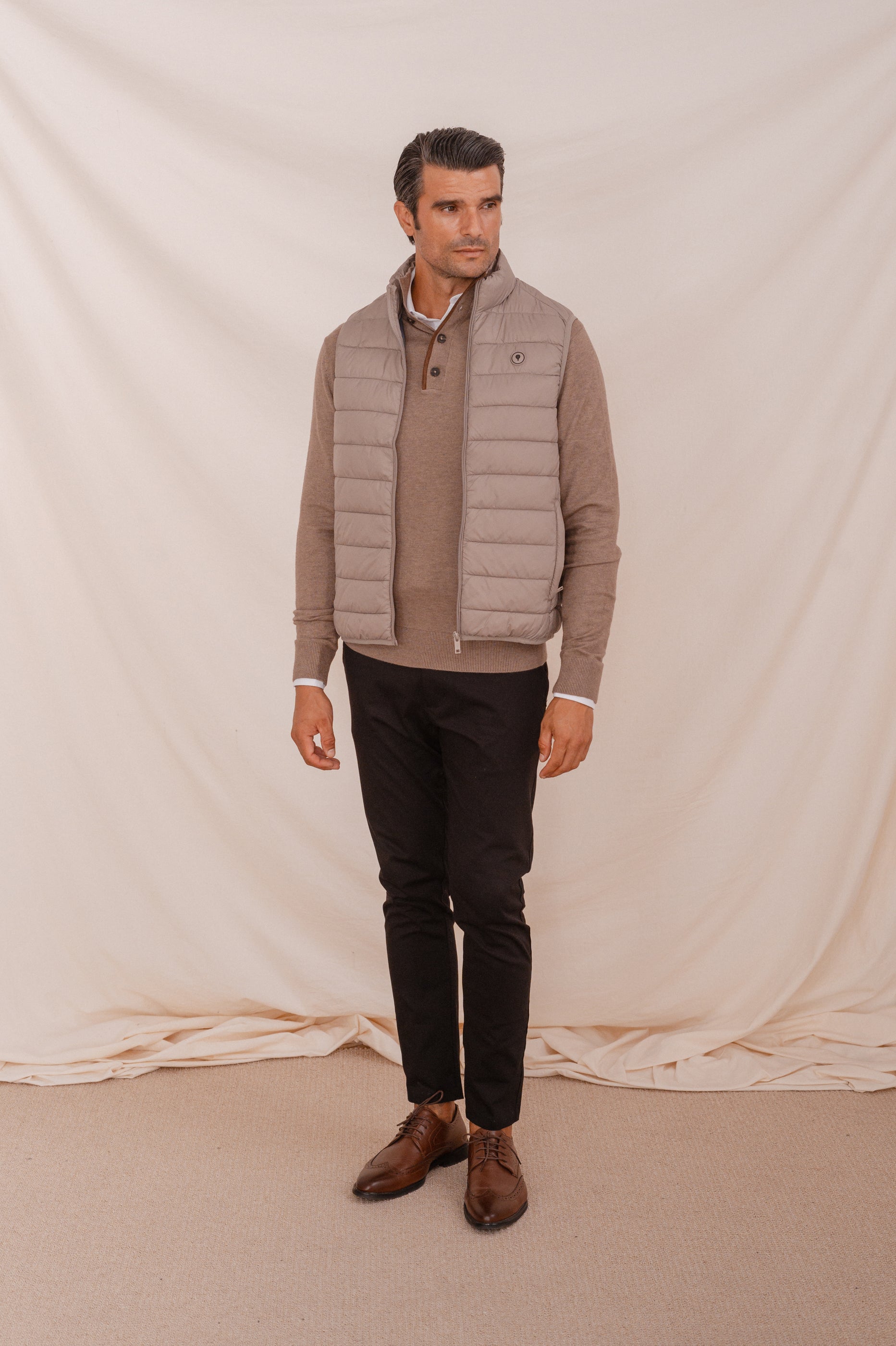 JERSEY CUELLO POLO VIVOS BEIGE