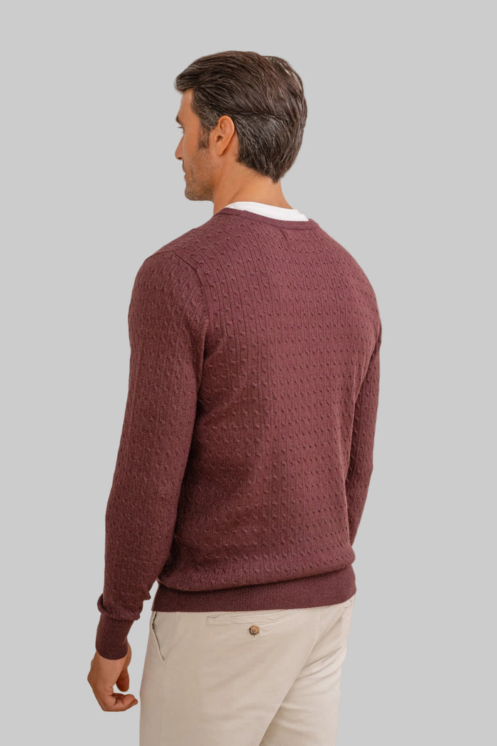 JERSEY NUDOS BURDEOS