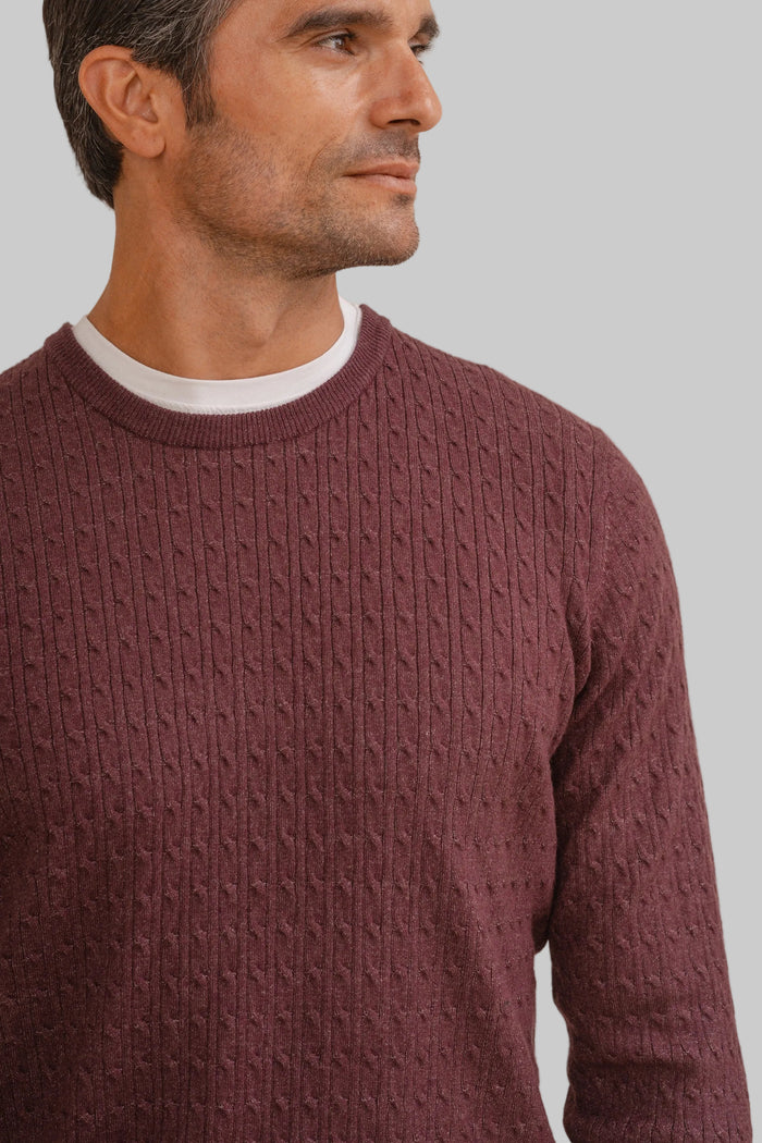 JERSEY NUDOS BURDEOS