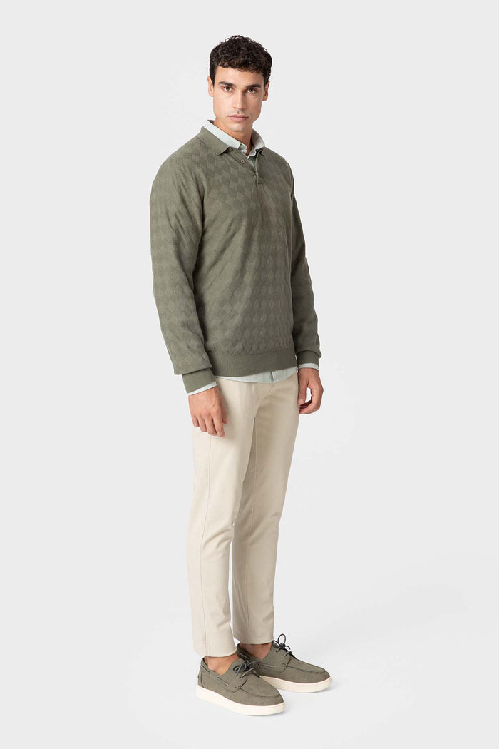JERSEY POLO ESTRUCTURA VERDE