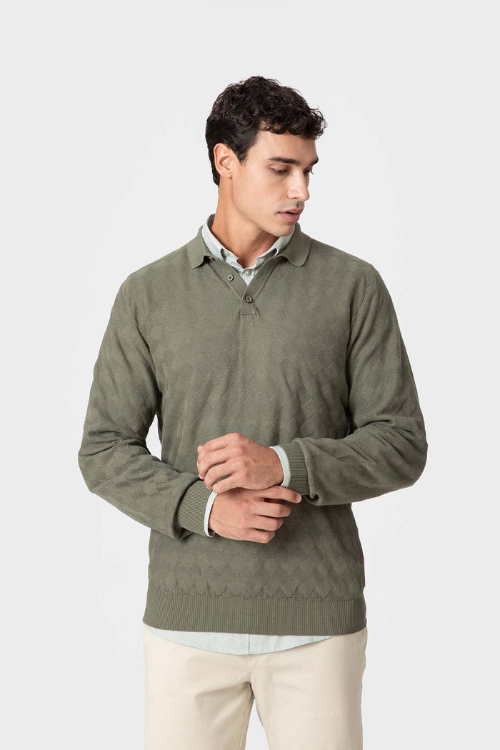 JERSEY POLO ESTRUCTURA VERDE
