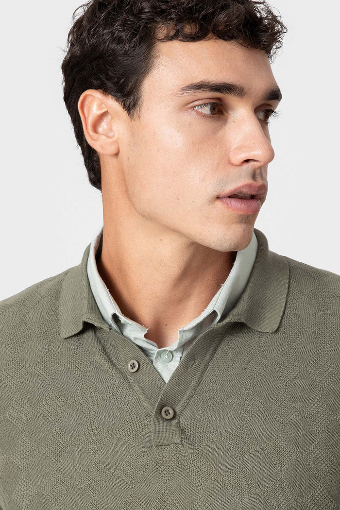 JERSEY POLO ESTRUCTURA VERDE