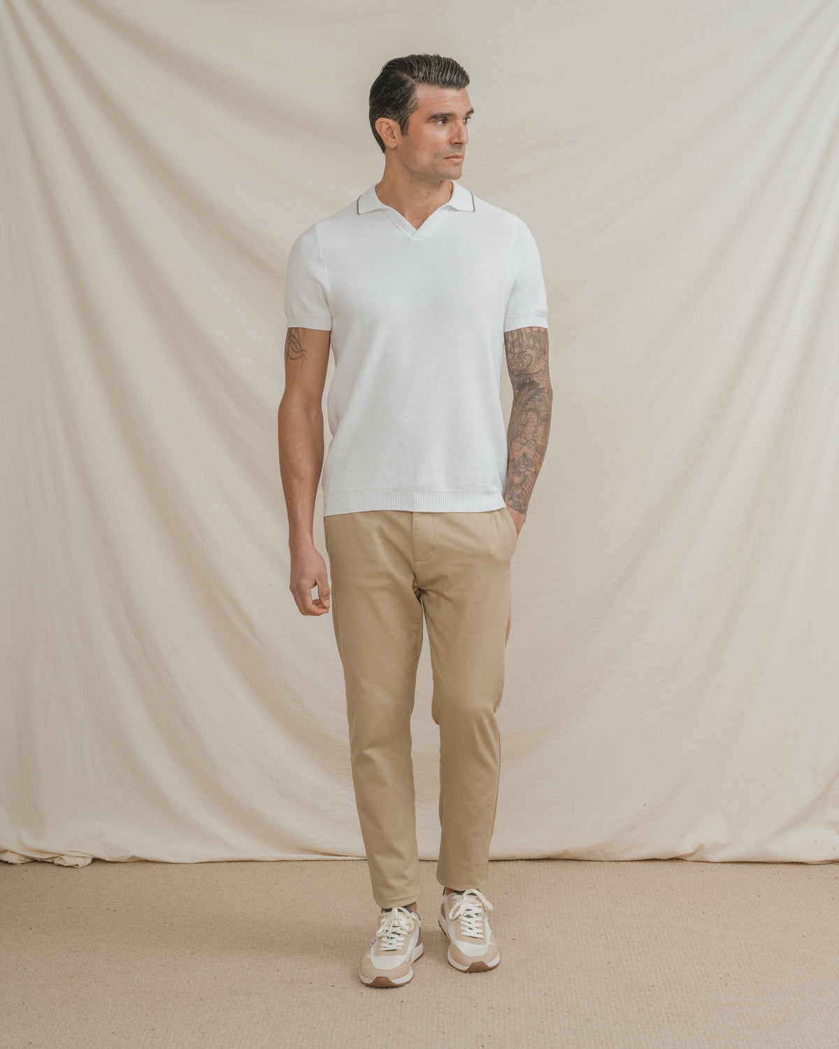 POLO ESTRUCTURA BLANCO