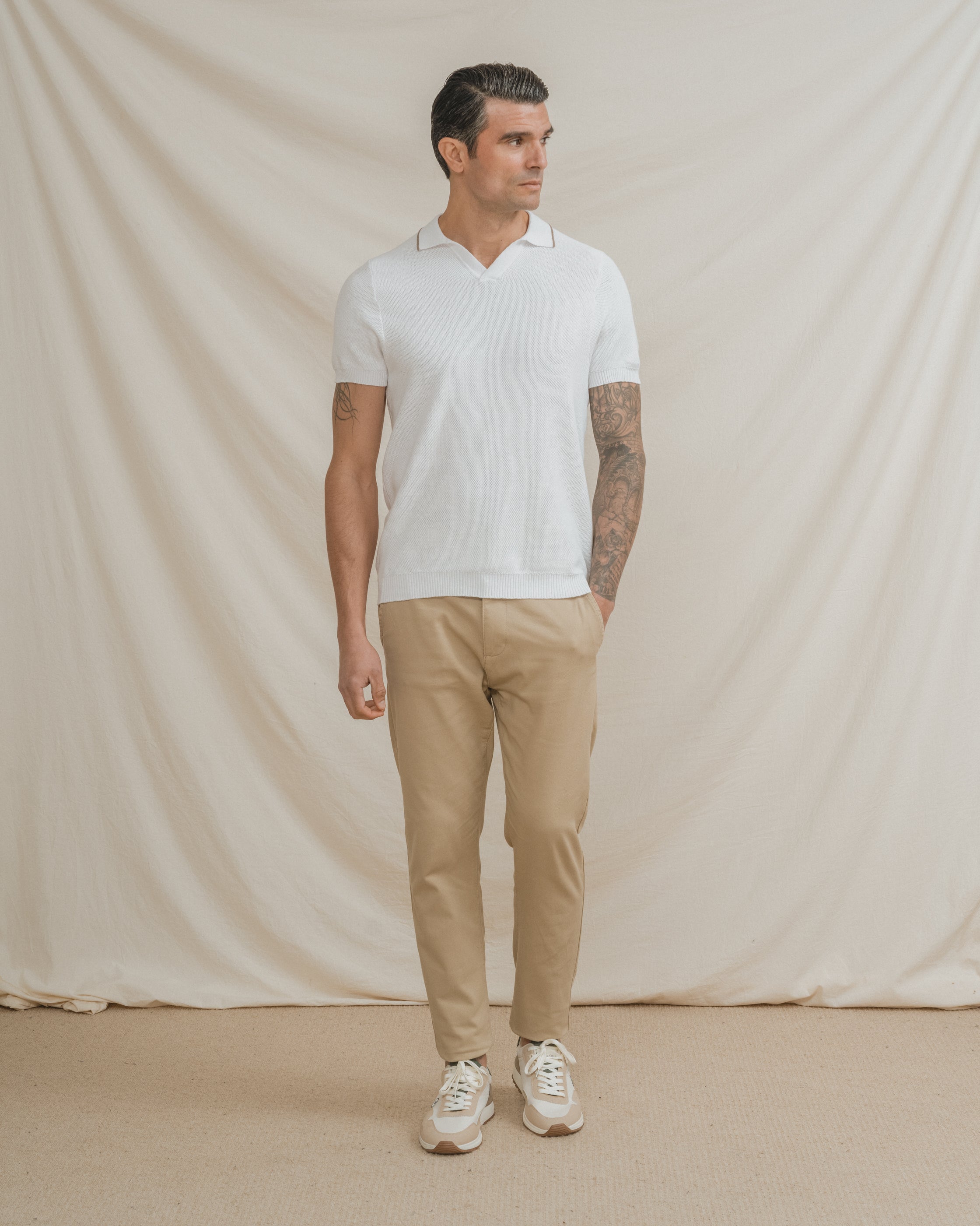 POLO ESTRUCTURA BLANCO