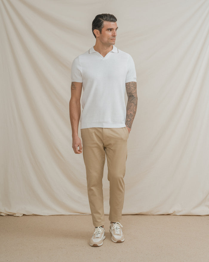 POLO ESTRUCTURA BLANCO