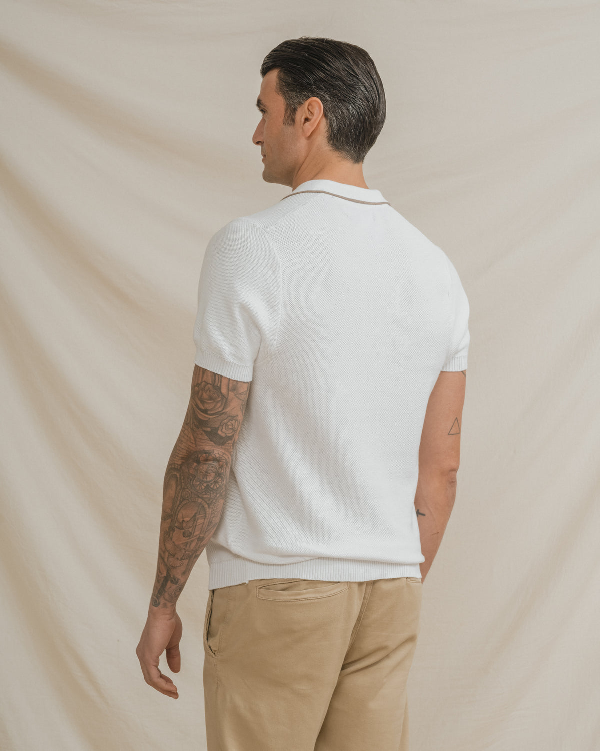 POLO ESTRUCTURA BLANCO