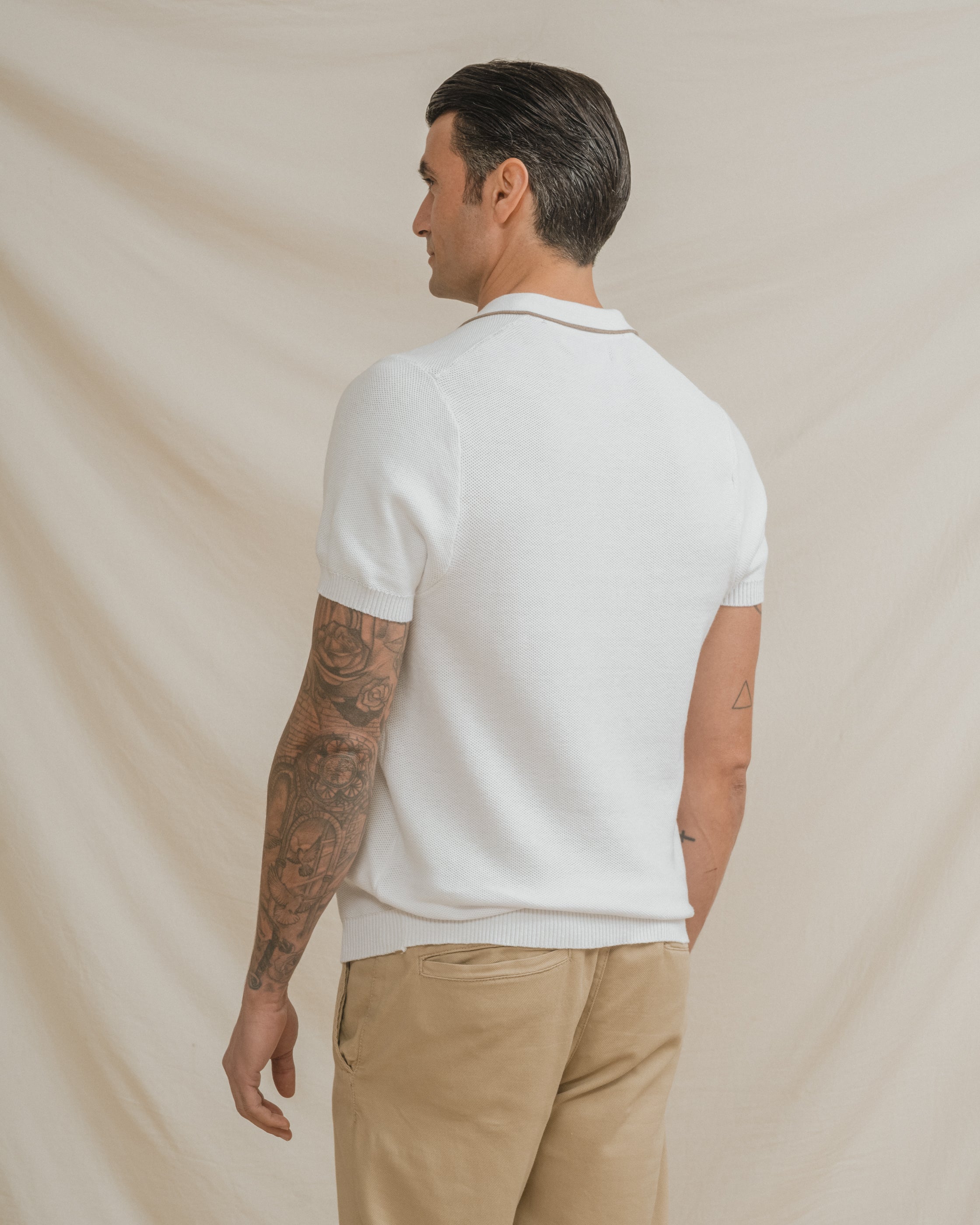 POLO ESTRUCTURA BLANCO