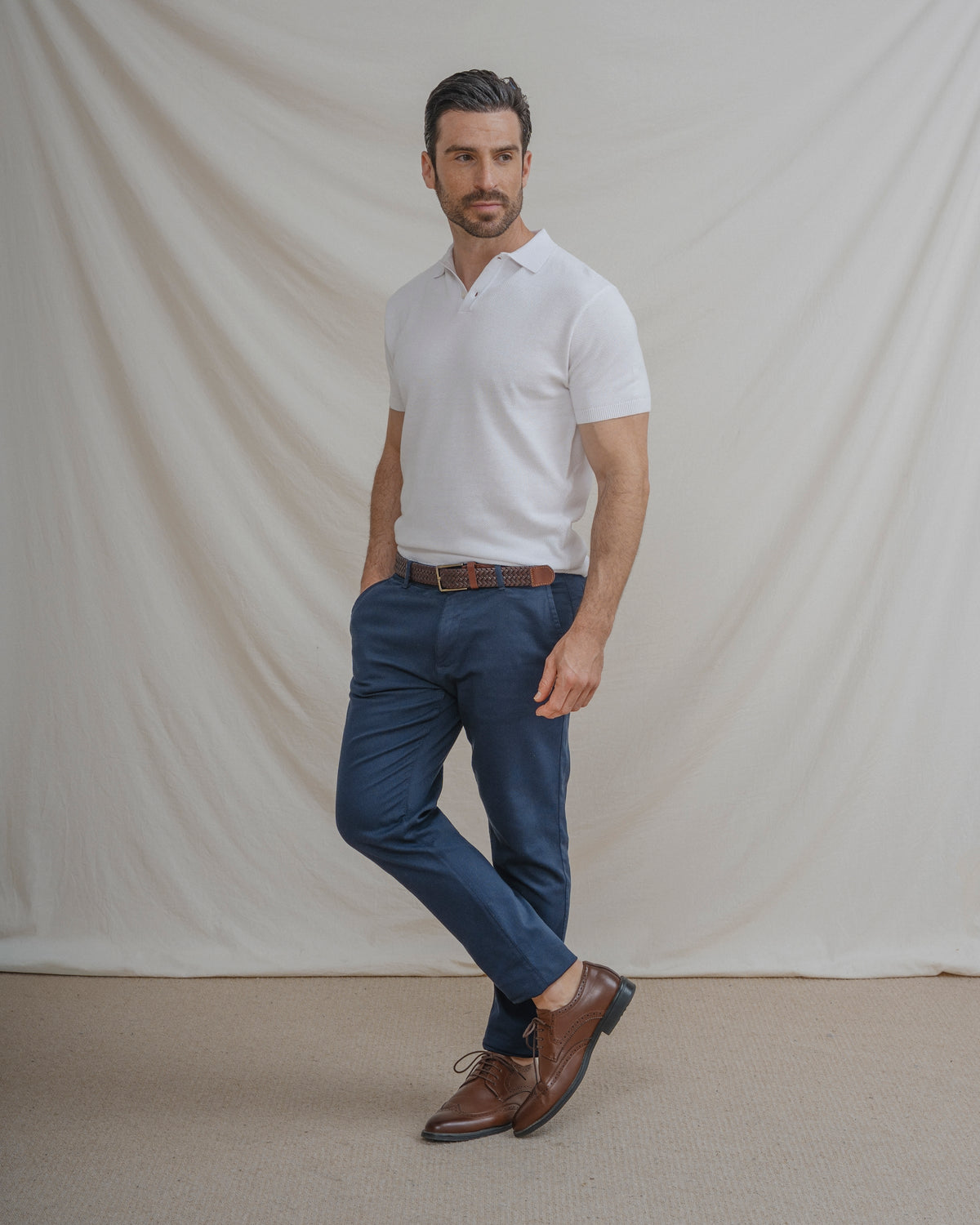 POLO PIQUÉ BRANCO