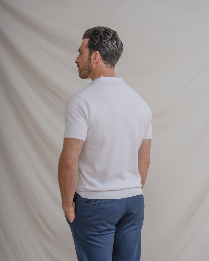 POLO PIQUÉ BLANCO