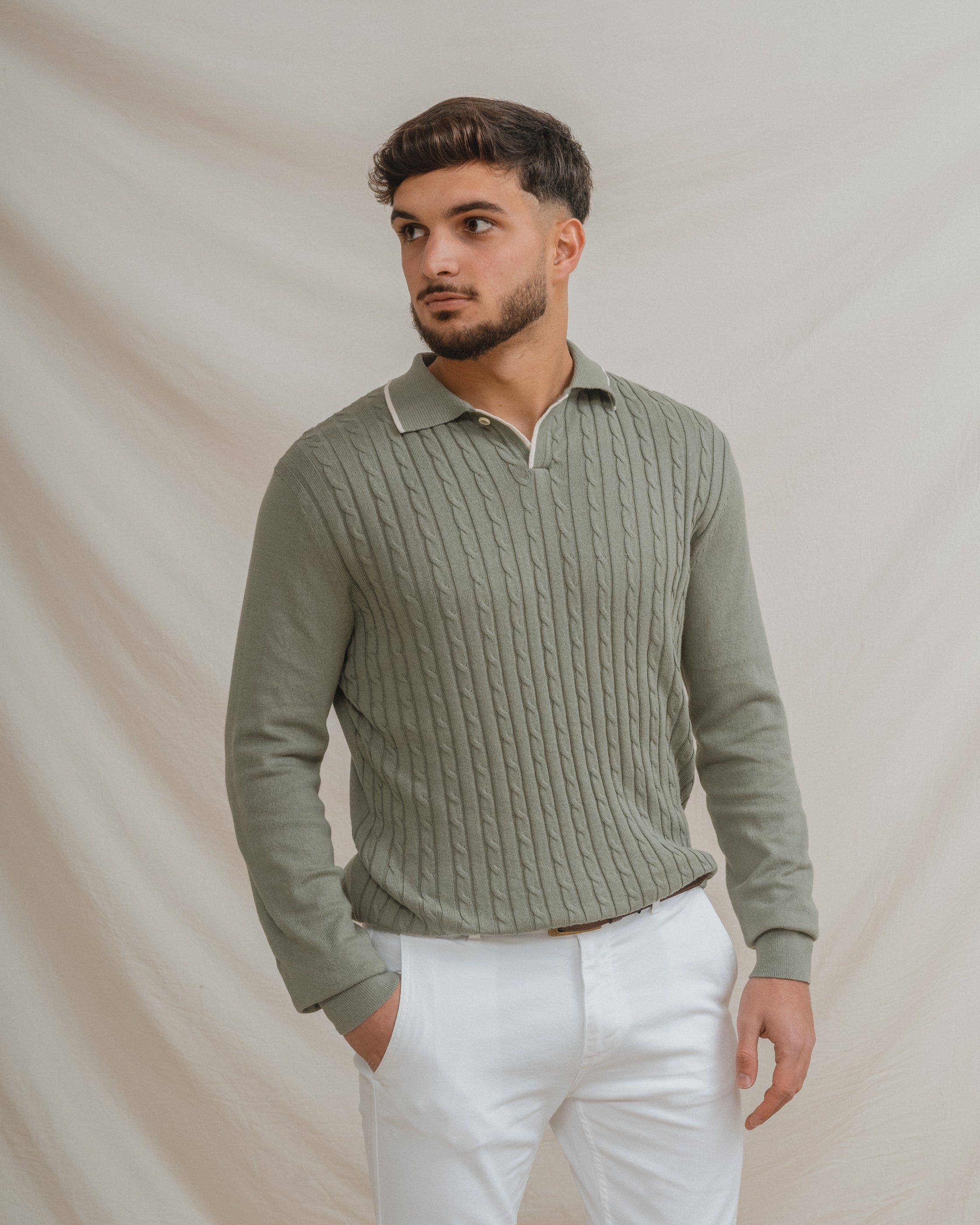 POLO TRICOT VERDE