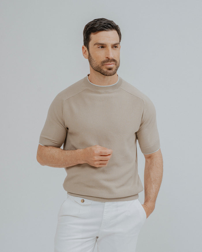 JERSEY CUELLO CAJA BEIGE