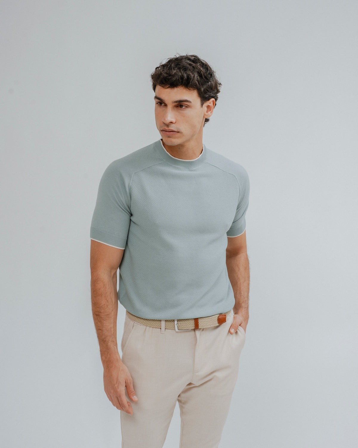 CAMISOLA GOLA REDONDA VERDE