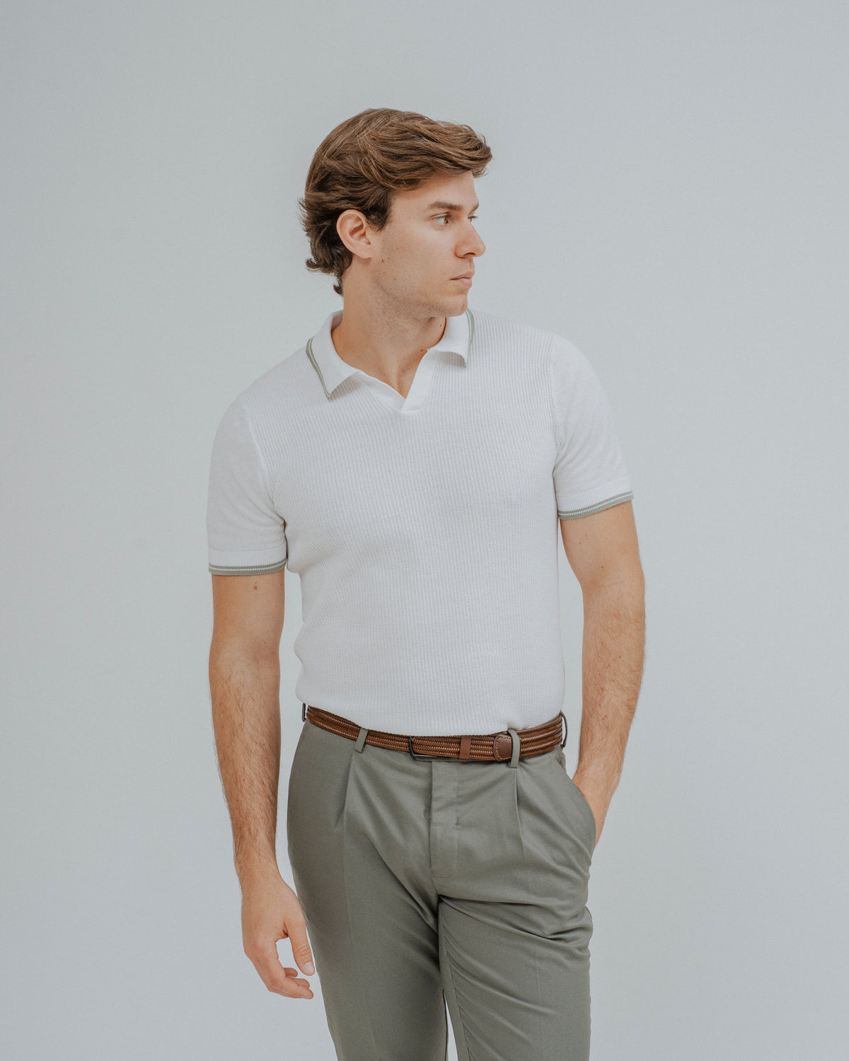 POLO TRICÔ LISTRADO XADREZ