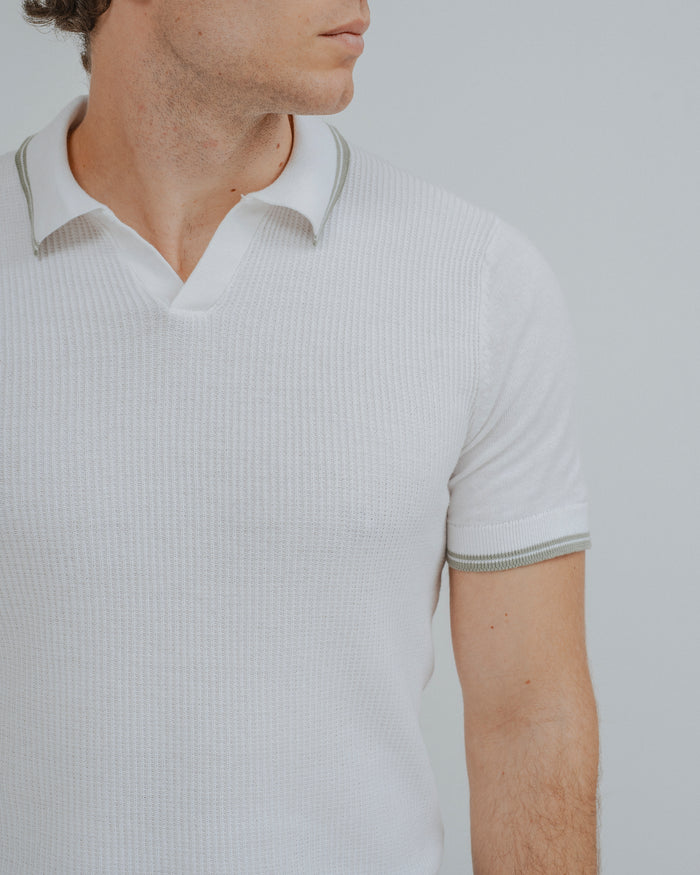 POLO TRICOT RAYA CUADRILLÉ