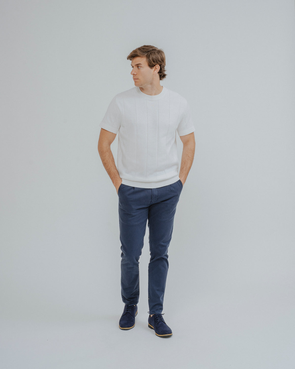 CAMISOLA DE MALHA CANELADA BRANCA