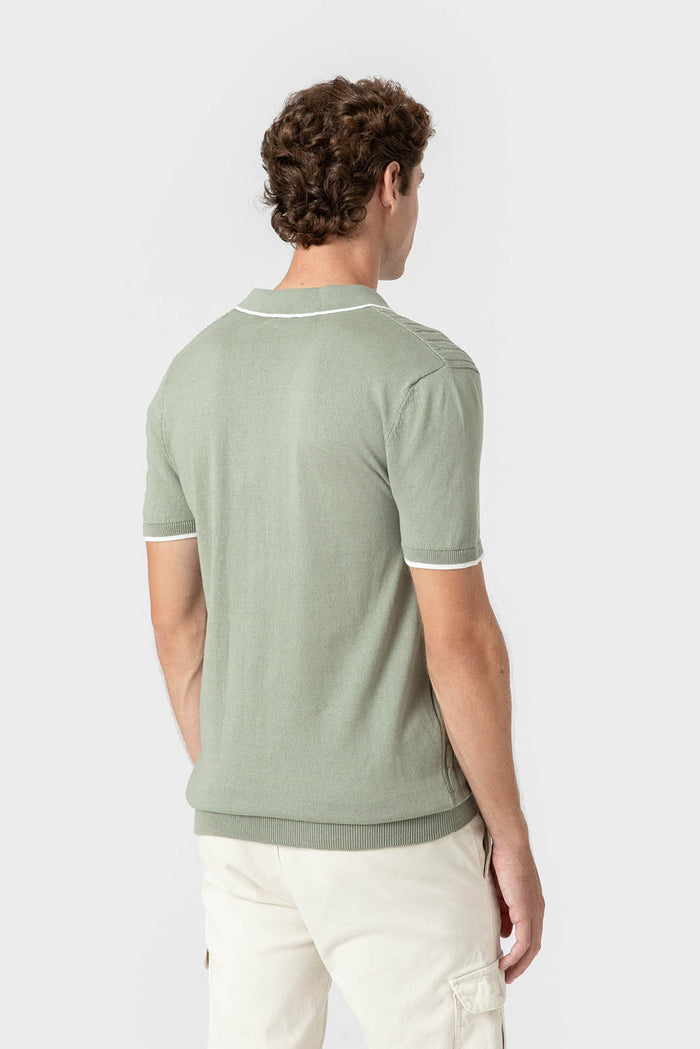 POLO TRICOT NUDOS VERDE