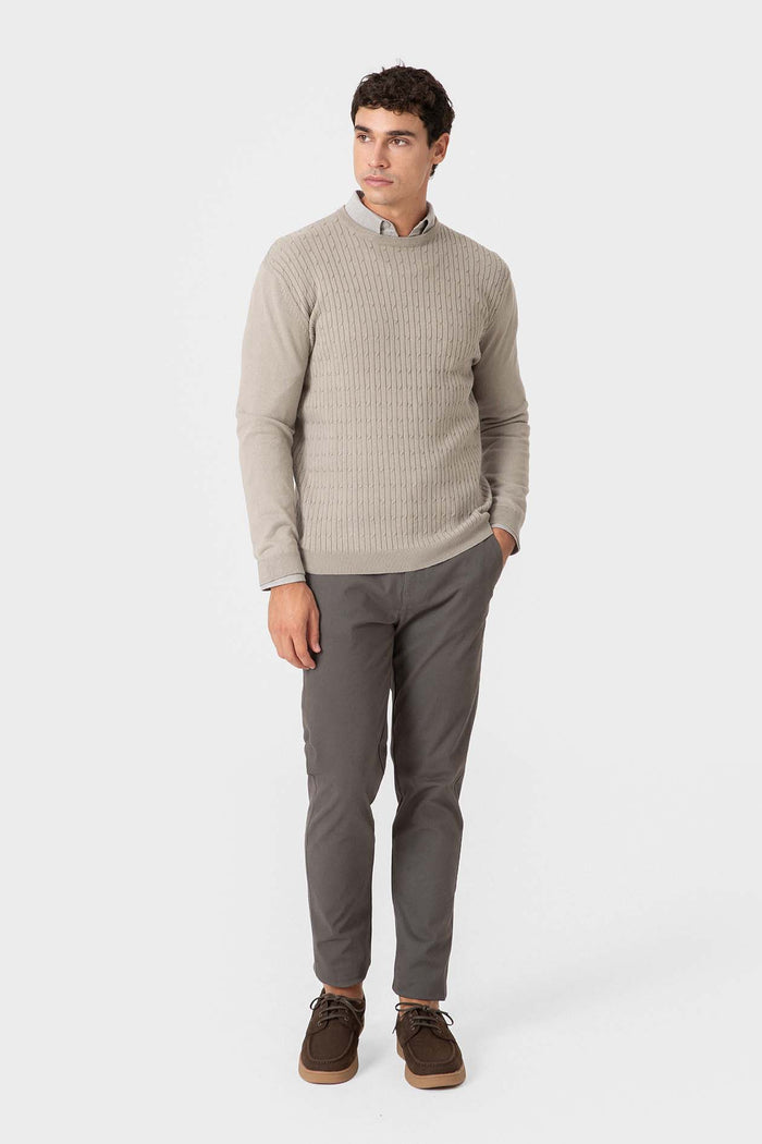 JERSEY NUDOS BEIGE
