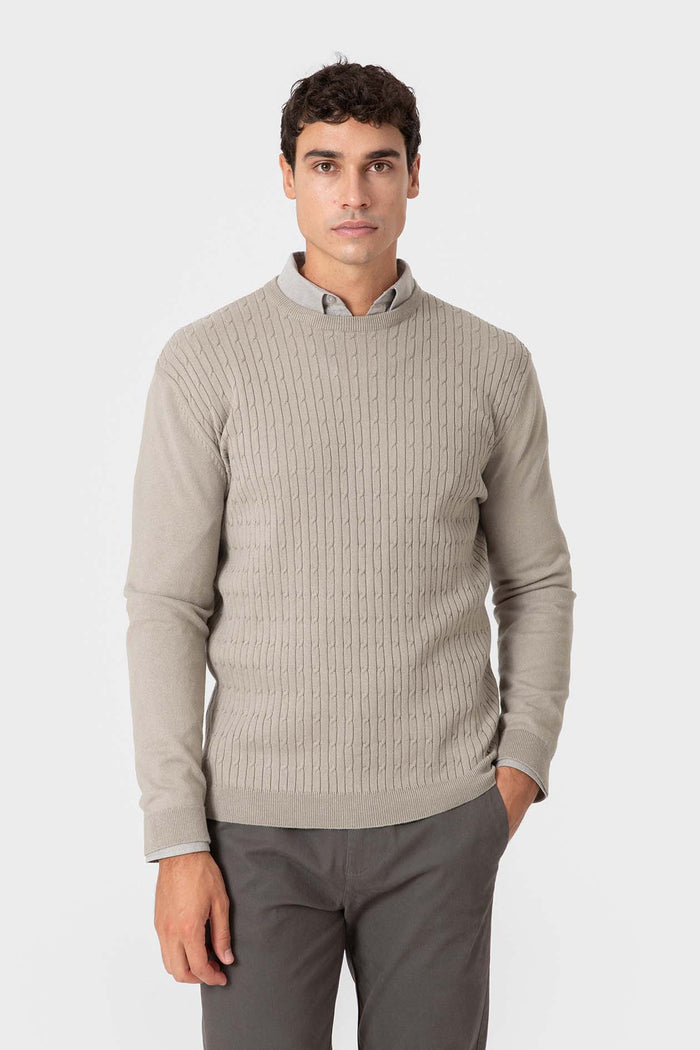 JERSEY NUDOS BEIGE