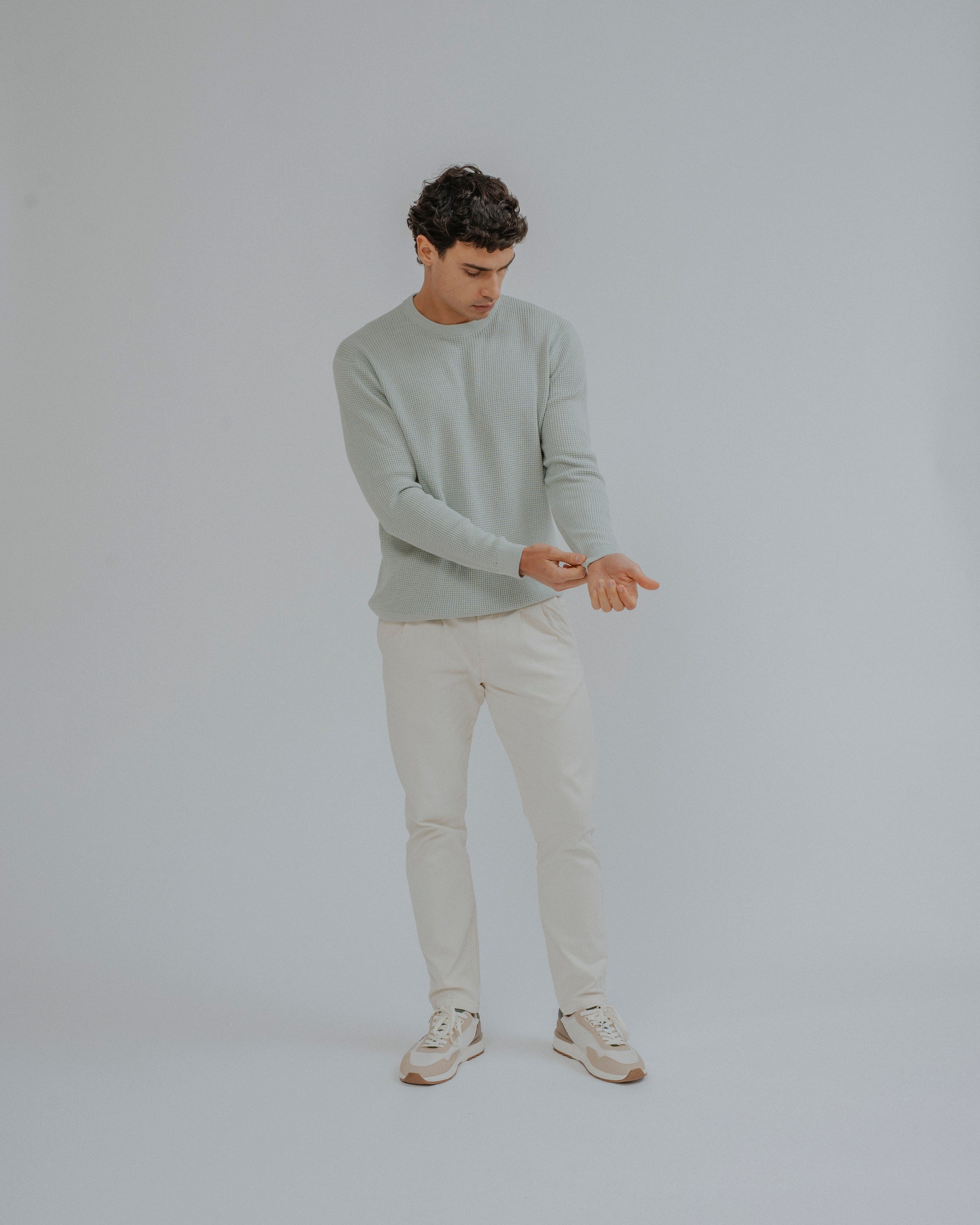 JERSEY ESTRUCTURA CUADRILLÉ VERDE