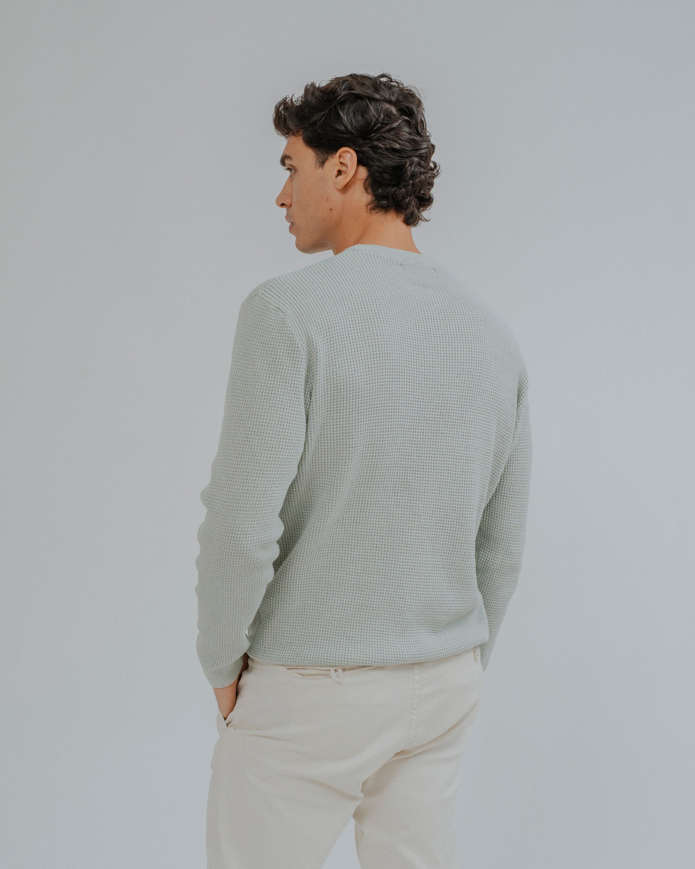 JERSEY ESTRUCTURA CUADRILLÉ VERDE