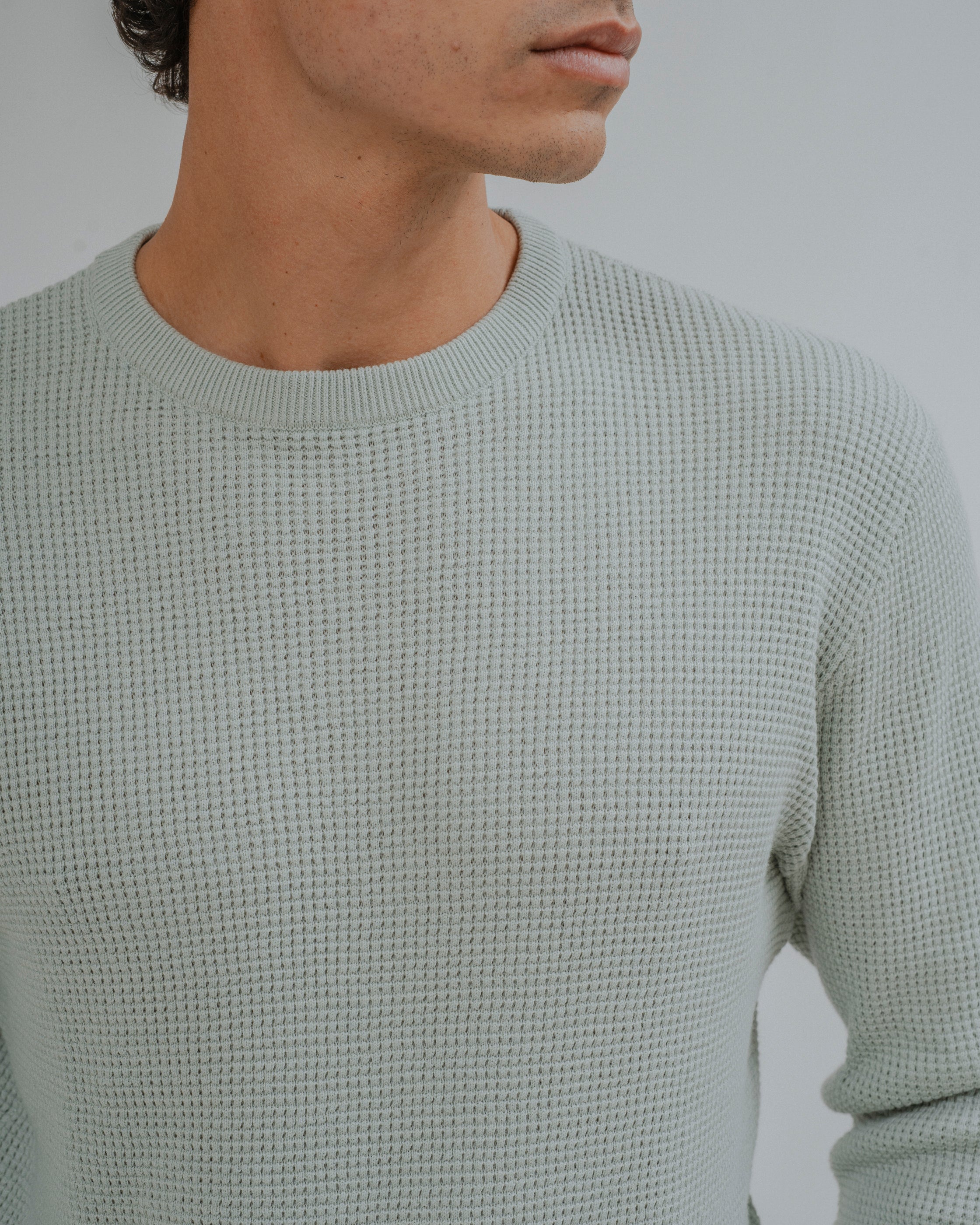 JERSEY ESTRUCTURA CUADRILLÉ VERDE