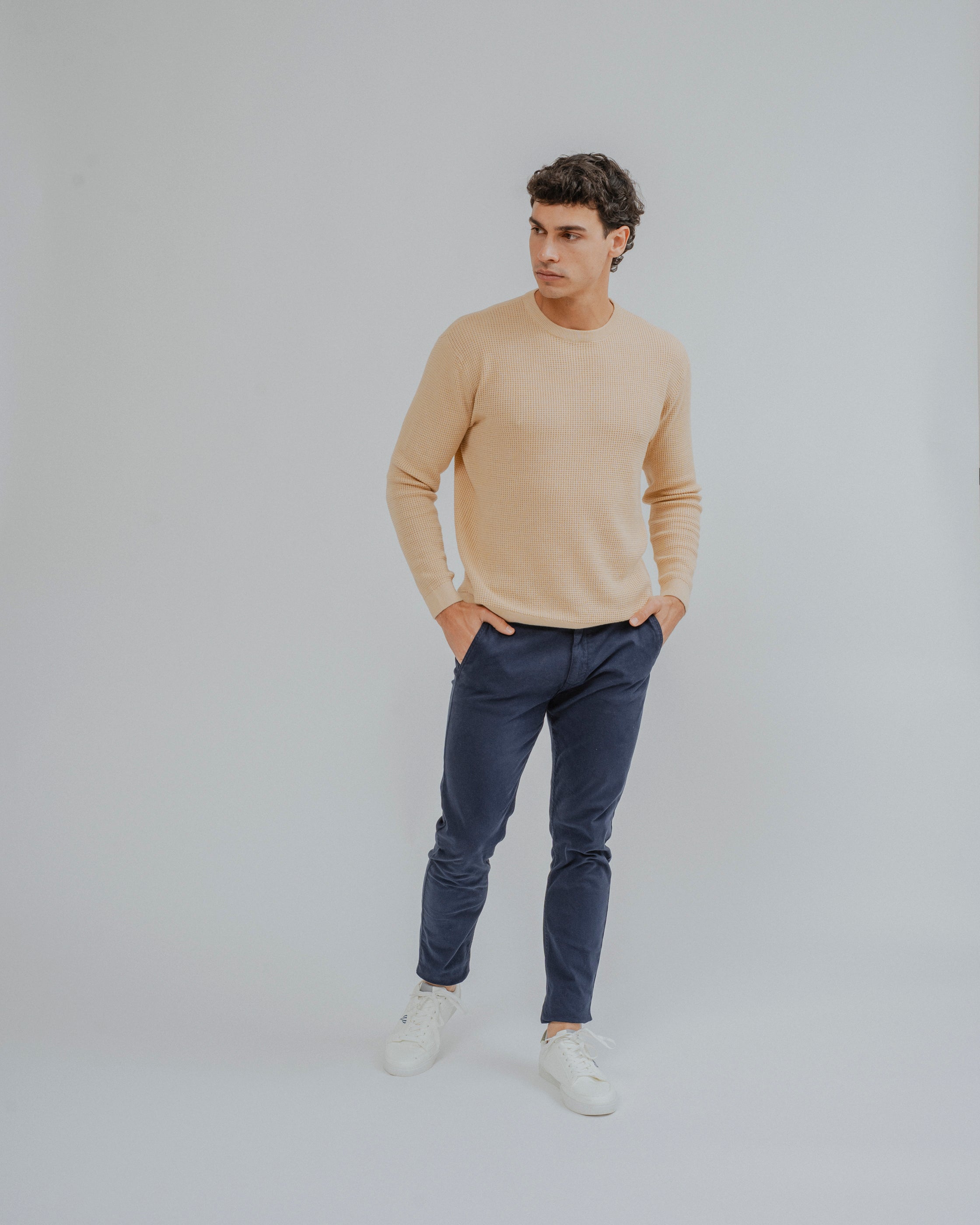 JERSEY ESTRUCTURA CUADRILLÉ AMARILLO