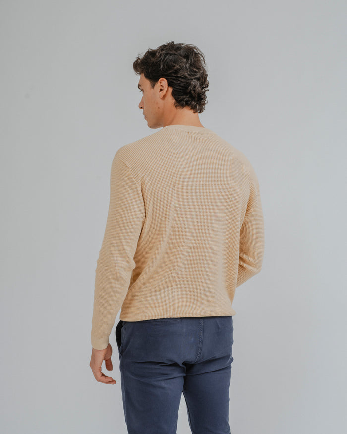 JERSEY ESTRUCTURA CUADRILLÉ AMARILLO