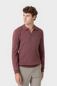 JERSEY POLO BURDEOS