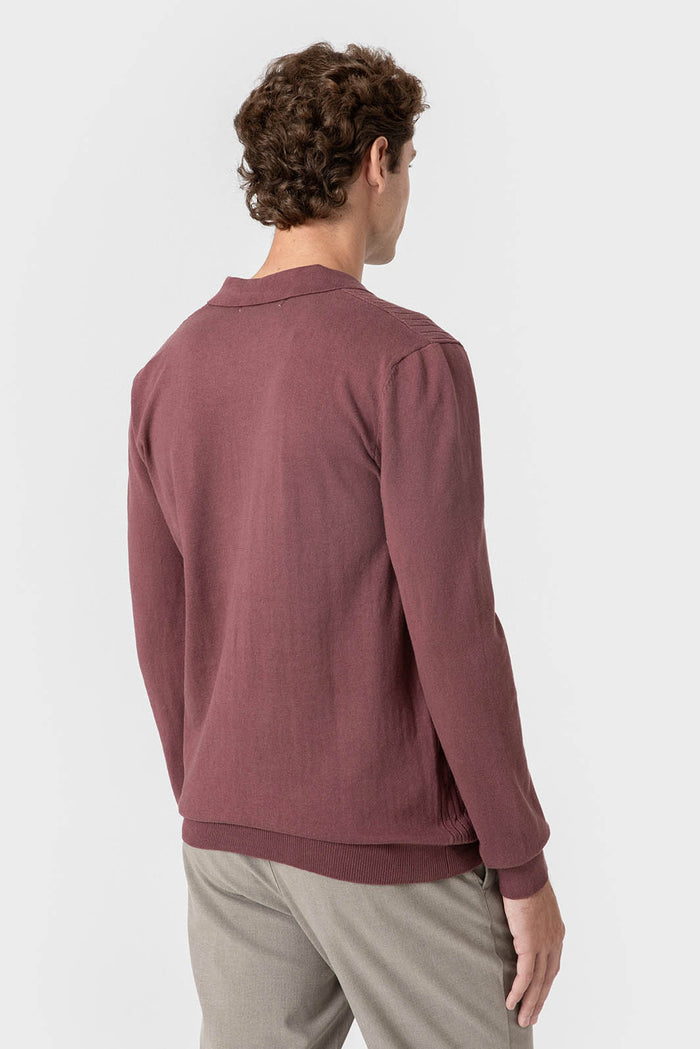 JERSEY POLO BURDEOS