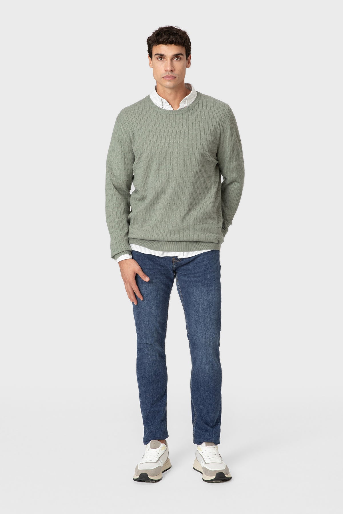 PULLOVER KNOTEN KRAGEN CAJA