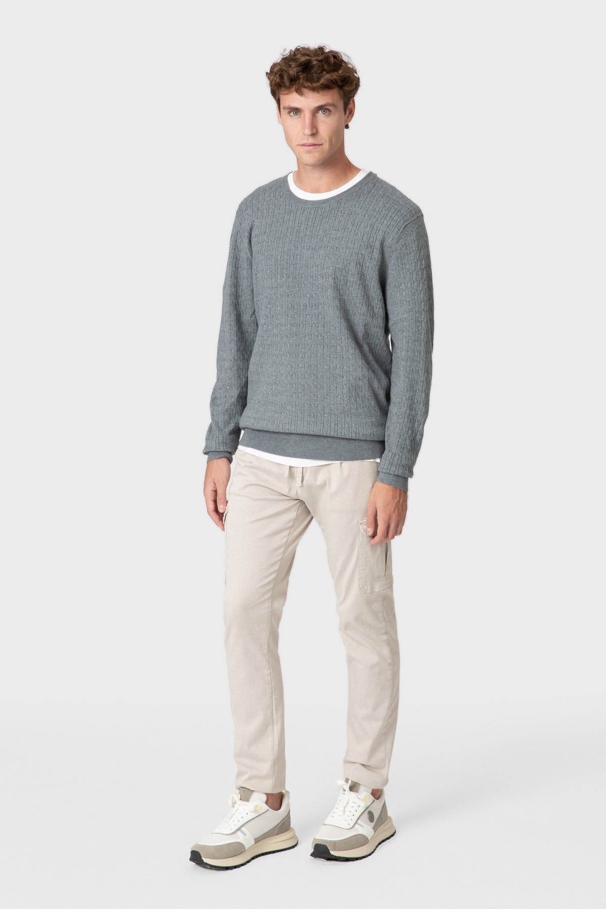 PULLOVER KNOTEN KRAGEN CAJA