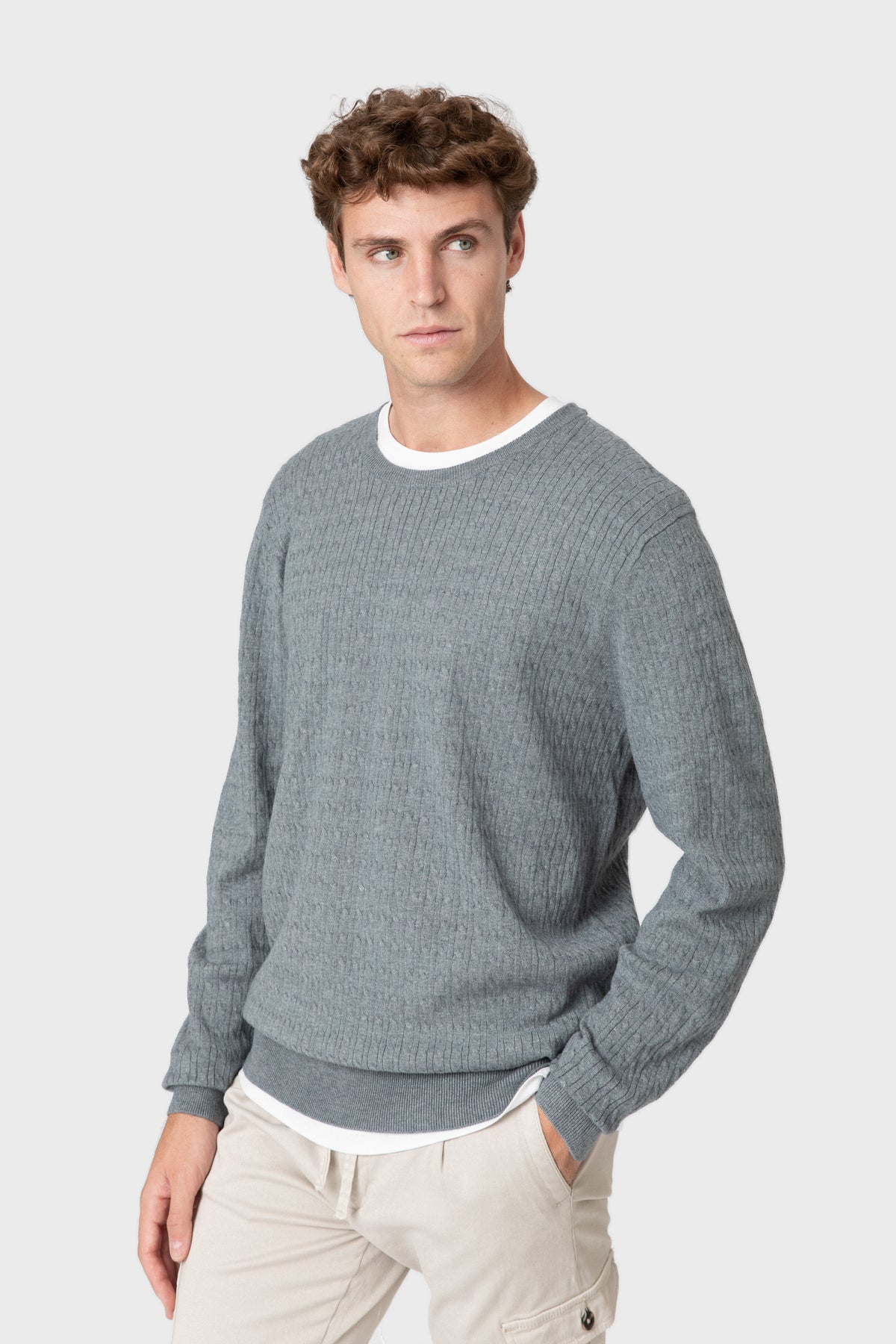 PULLOVER KNOTEN KRAGEN CAJA