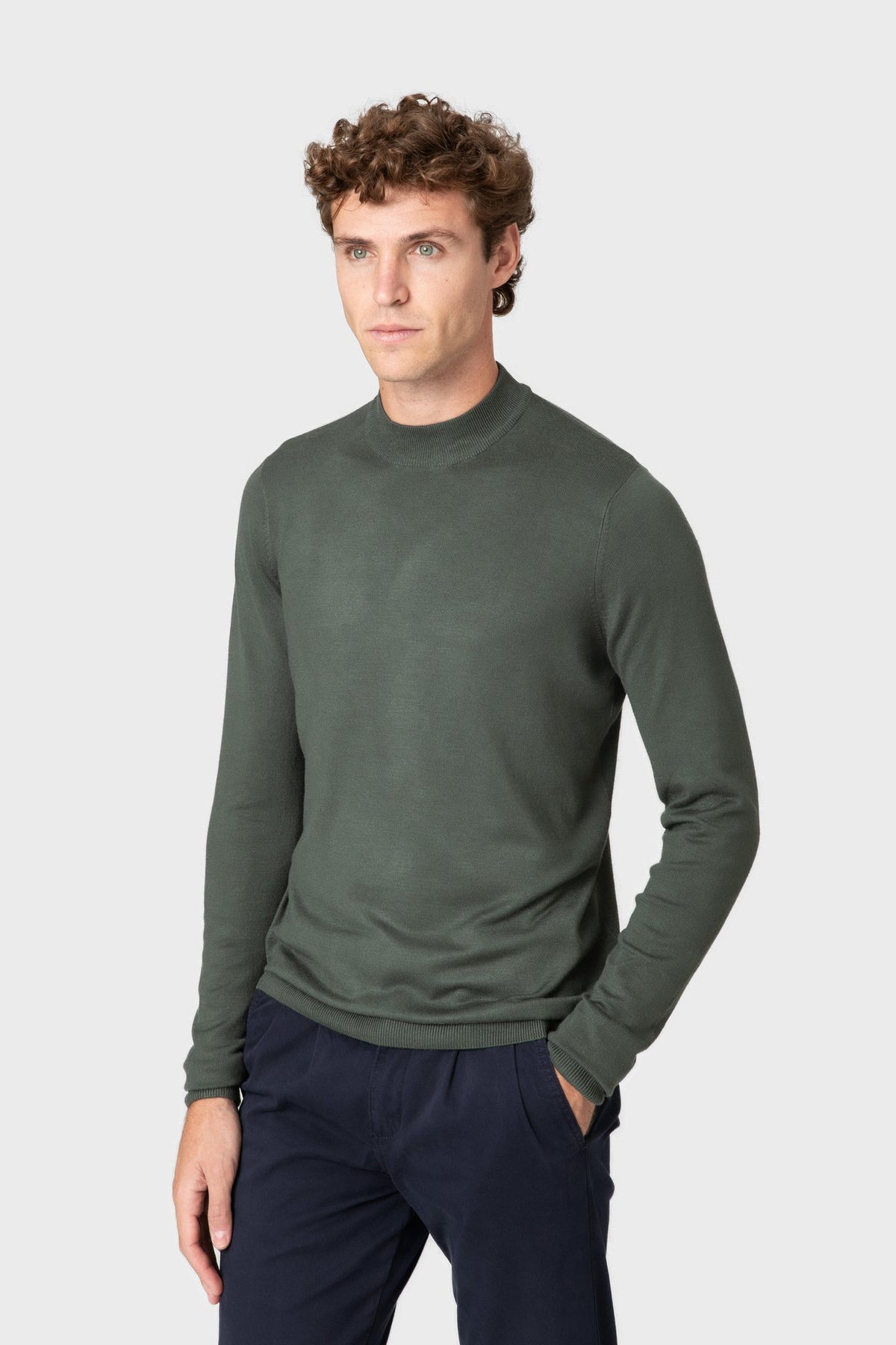 PULLOVER KRAGEN PERKINS BEIGE