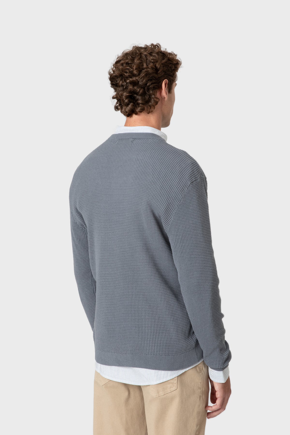 JERSEY CUADRILLÉ CELESTE