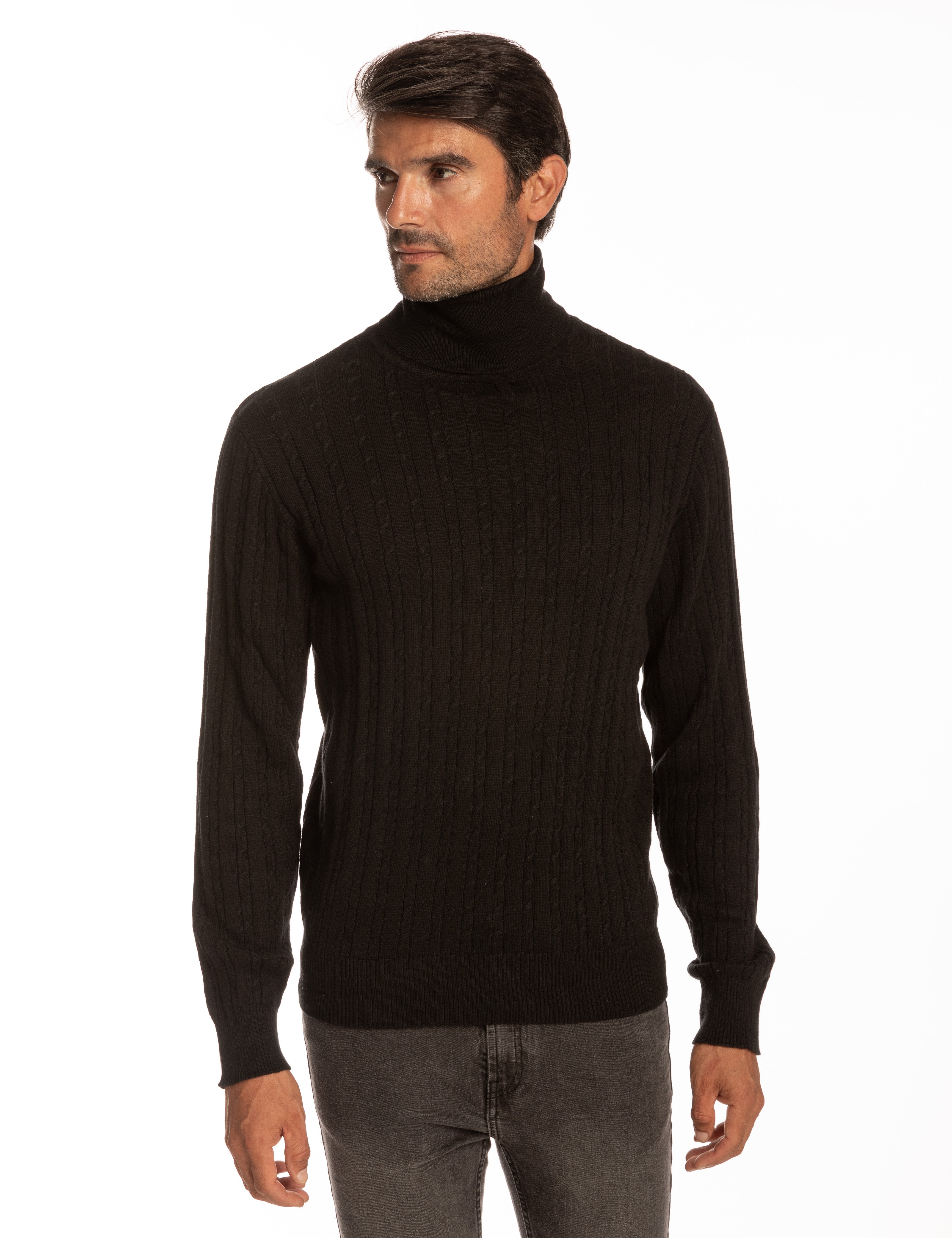 JERSEY CUELLO CISNE OCHOS NEGRO