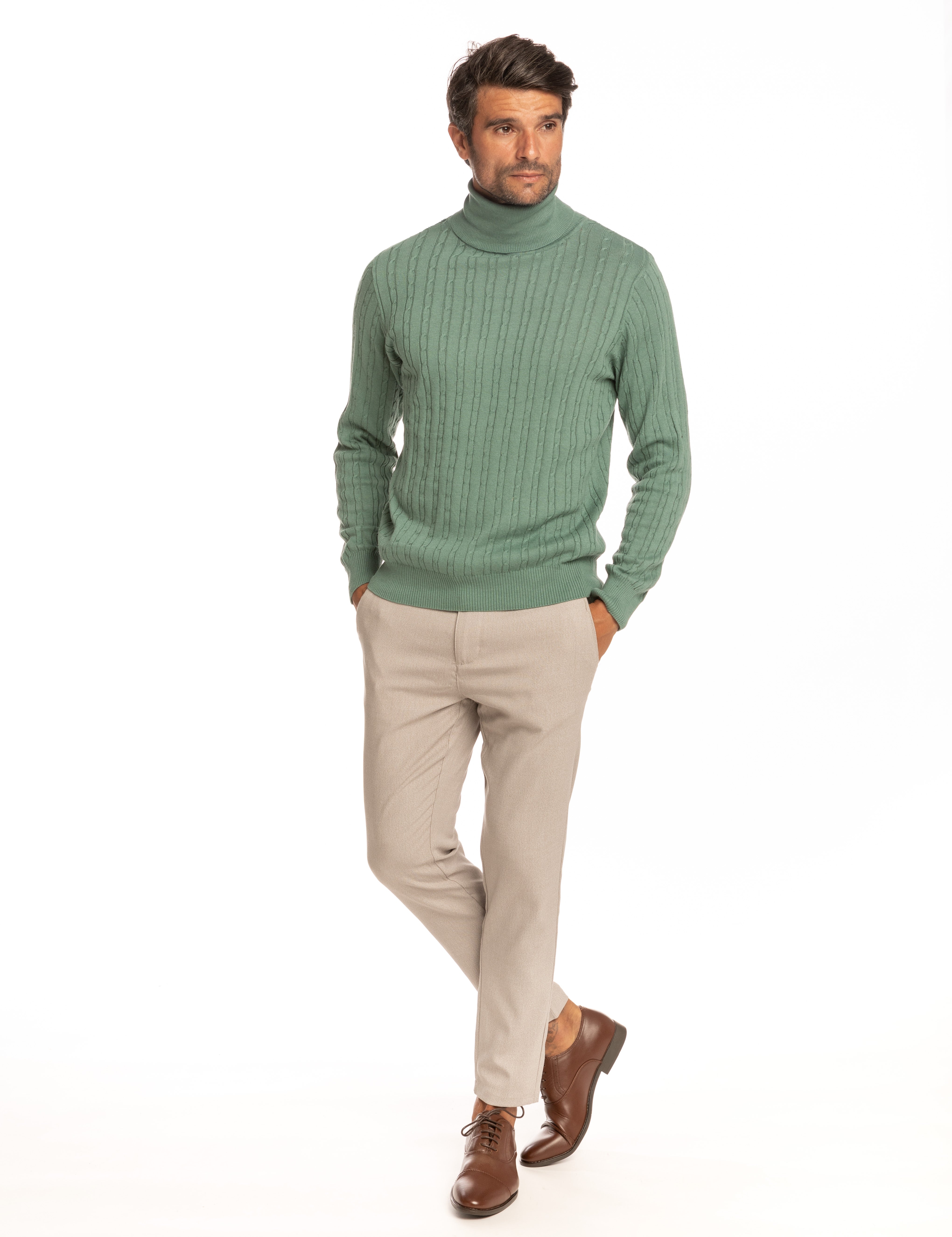 JERSEY CUELLO CISNE OCHOS VERDE