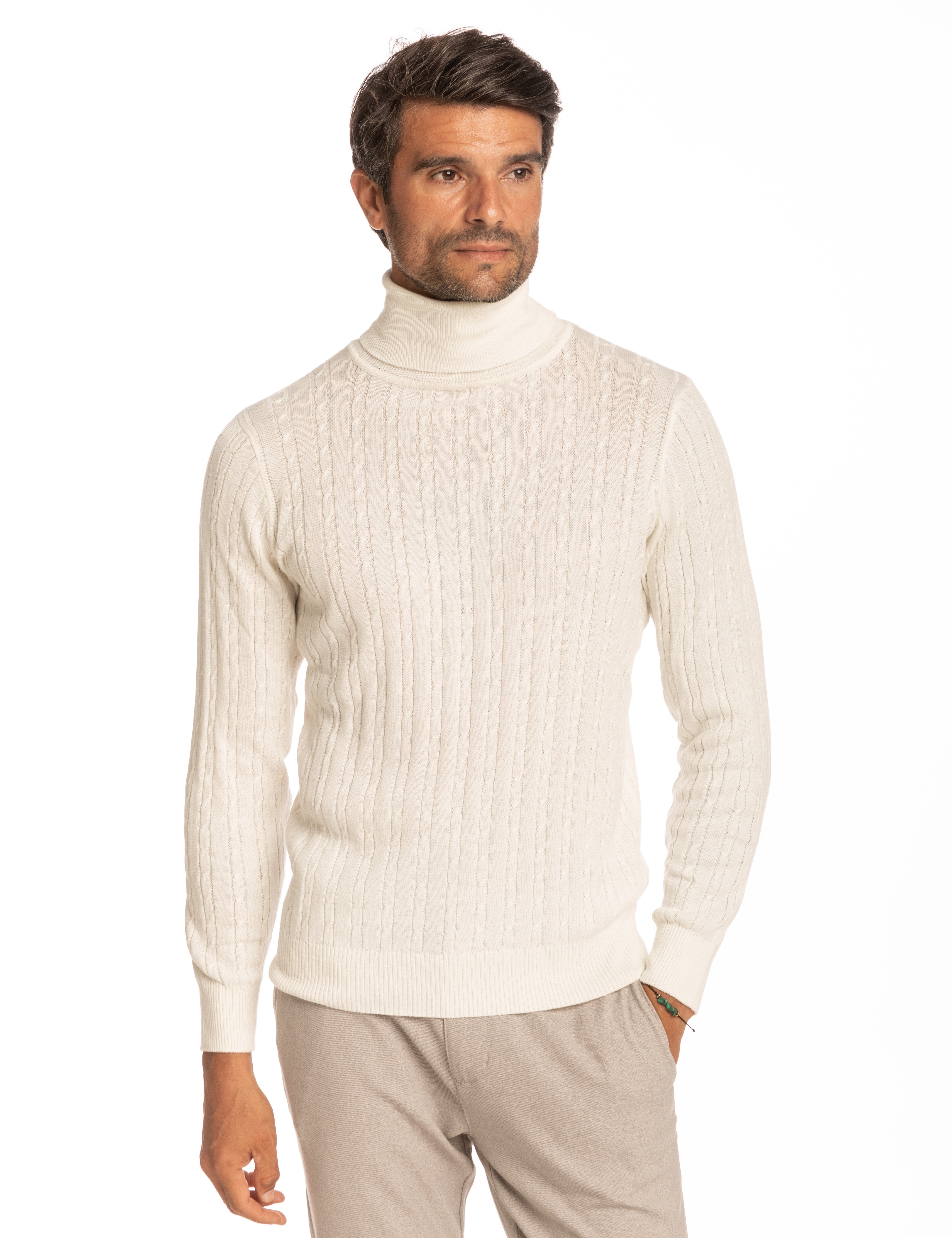 JERSEY CUELLO CISNE OCHOS BLANCO