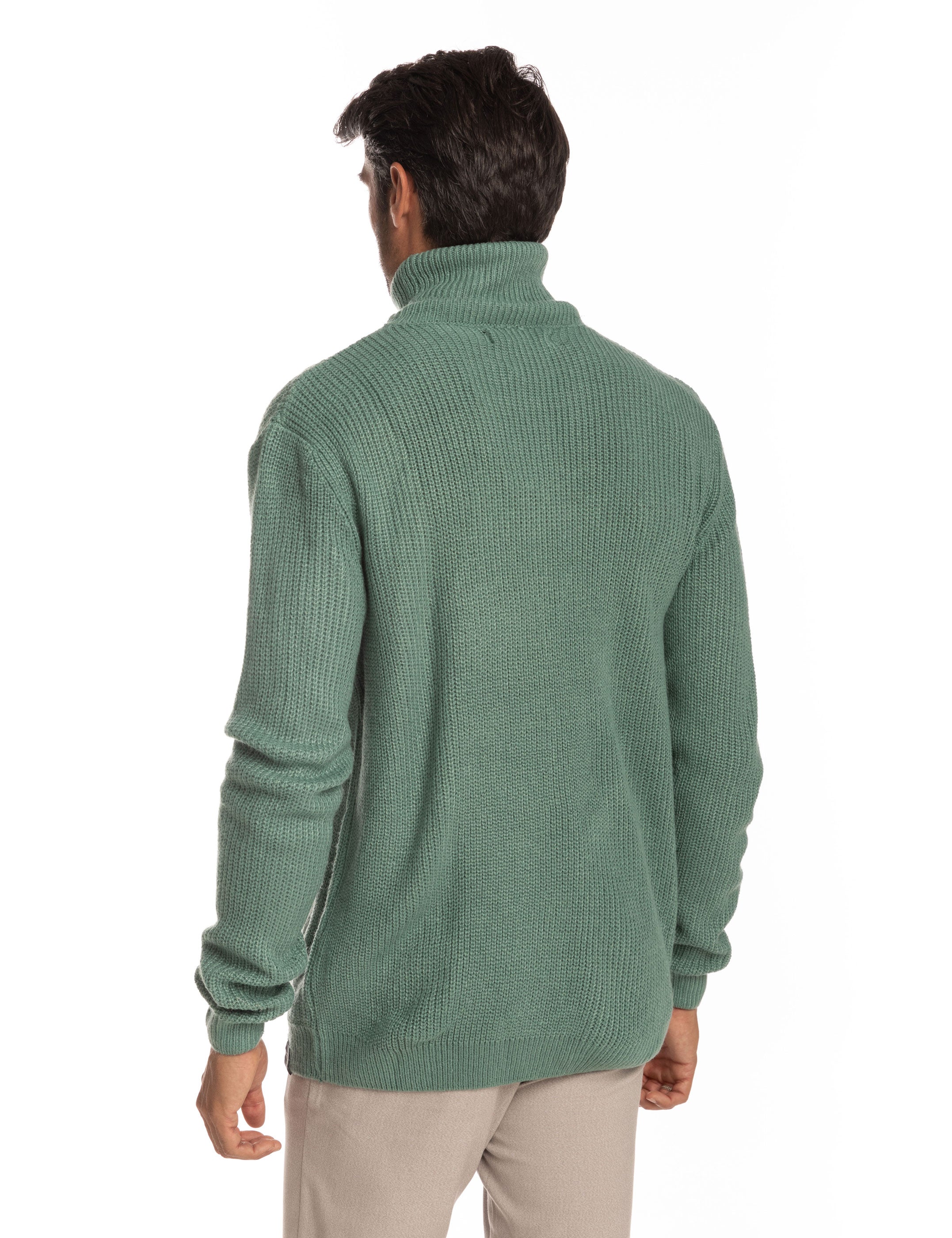 JERSEY CUELLO VUELTO CANALÉ VERDE